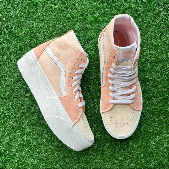 Vans Sk8 Hi Tapered Color Block Peach - Picture 9 of 10